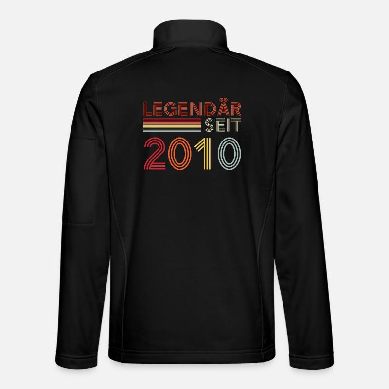 Legendary since 2010 man's birthday - Unisex Softshell Jacket - black