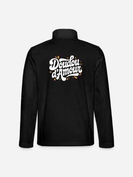 Doudou d’Amour - Veste en tissu softshell Unisexe - noir