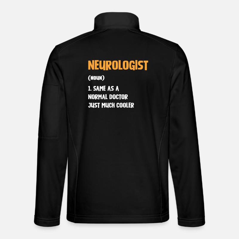 Neurologist saying: Outstanding doctor - Unisex Softshell Jacket - black