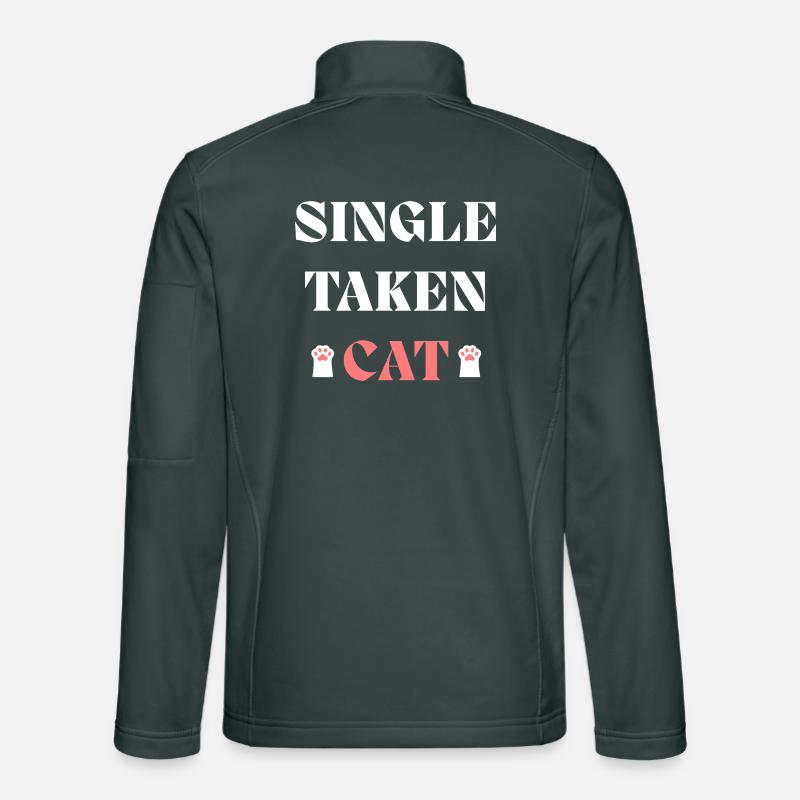 Chat unique pris pour la Saint-Valentin Veste en tissu softshell Unisexe