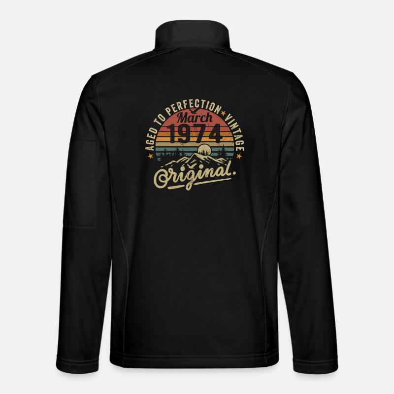 März 1974 - Unisex Softshelljacke - Schwarz