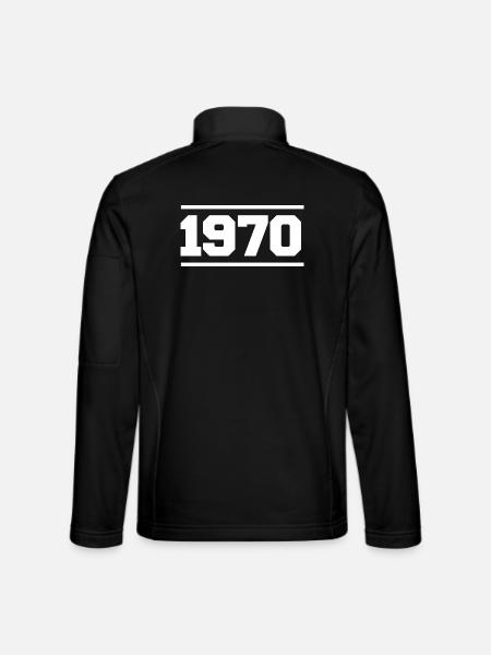1970 - Veste en tissu softshell Unisexe - noir