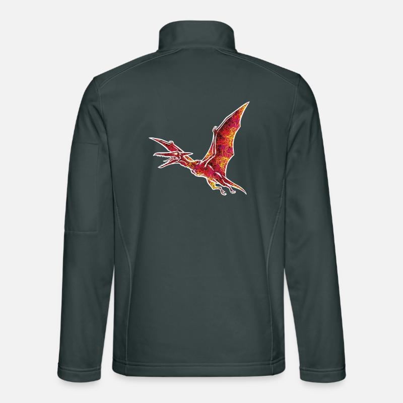 Electric Pterodactyl Flying Dinosaur Unisex Softshell Jacket