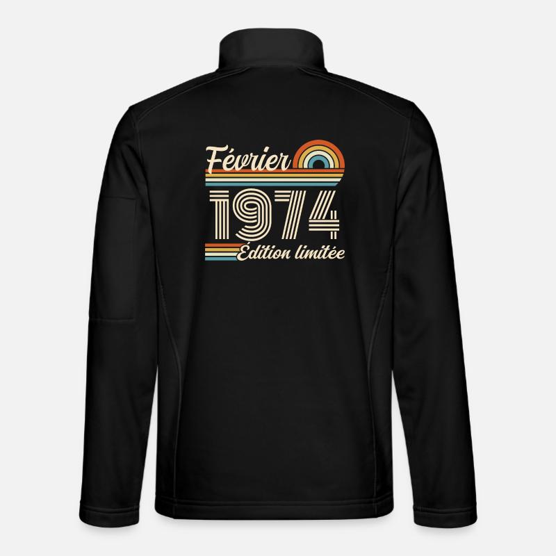 Februar 1974 - Unisex Softshelljacke - Schwarz