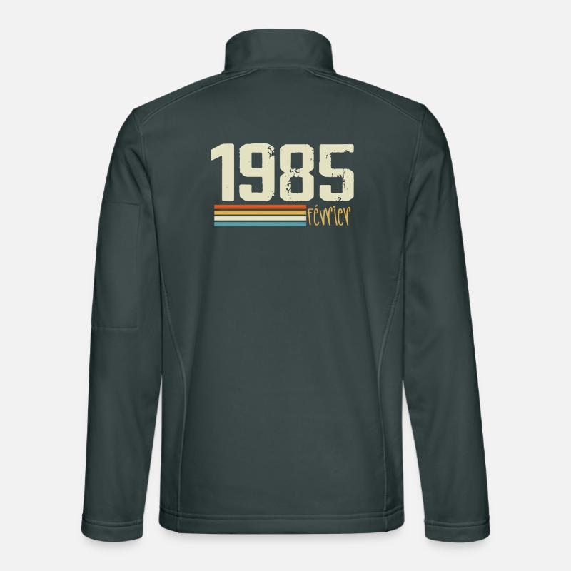 Février 1985 - Février 1985 Anniversaire 1985 Veste en tissu softshell Unisexe