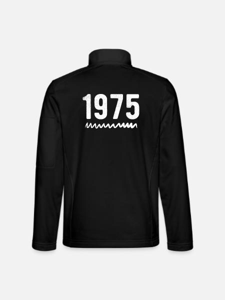 1975 Anniversary 1975 Retro 1975 - Unisex Softshell Jacket - black - Back