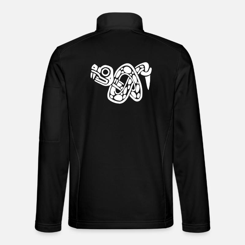 Noeud de serpent blanc - Veste en tissu softshell Unisexe - noir