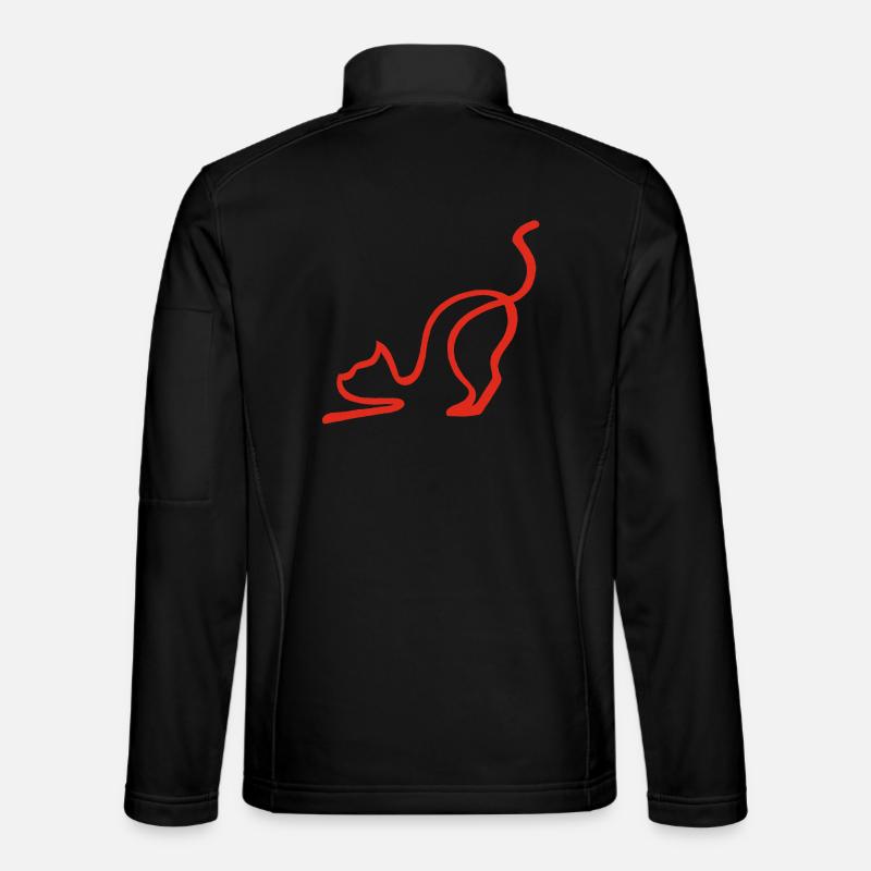 Red Cat Sketch Unisex Softshell Jacket