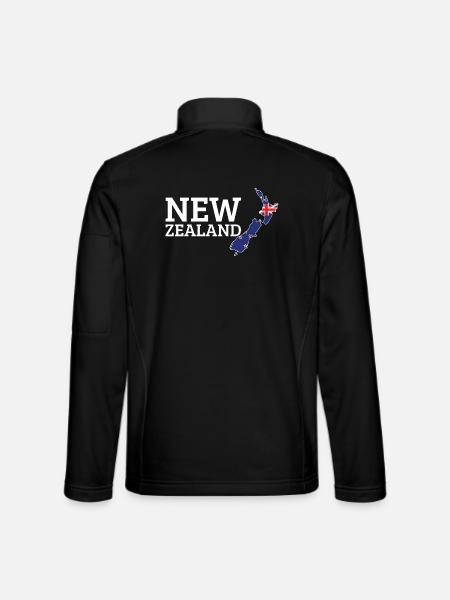 Drapeau néo-zélandais Cool Néo-Zélandais - Veste en tissu softshell Unisexe - noir