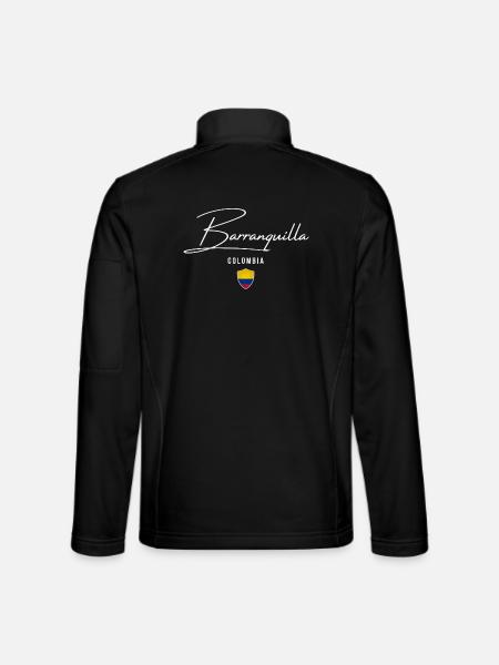 Barranquilla Colombia, elegant design - Unisex Softshell Jacket - black