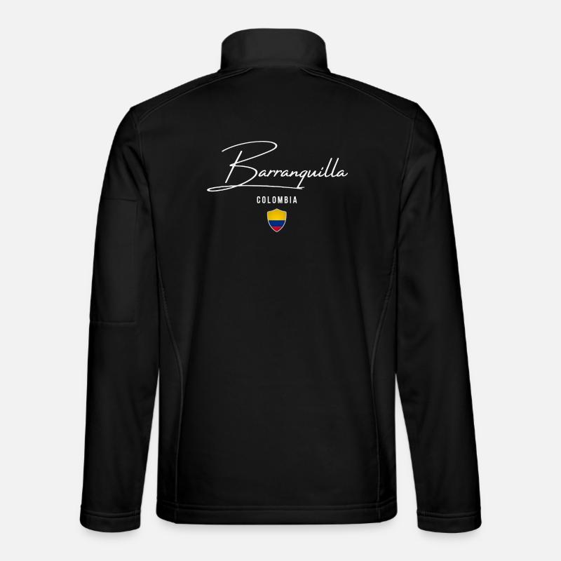 Barranquilla Colombia, elegantes Design - Unisex Softshelljacke - Schwarz