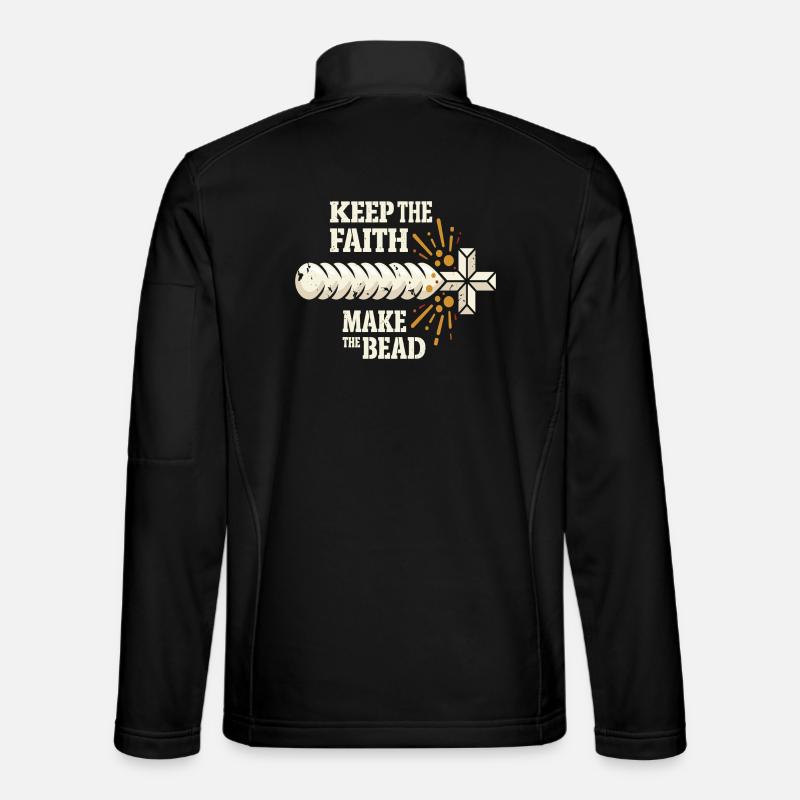 Keep The Faith Make The Bead Unisex Softshell Jacket