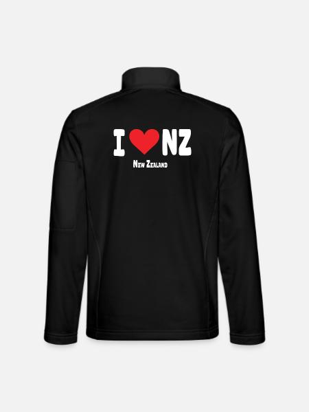 Ich liebe Neuseeland - Unisex Softshelljacke - Schwarz