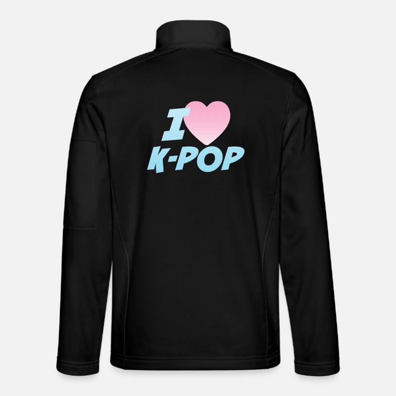 J’adore la K-pop - Veste en tissu softshell Unisexe - noir