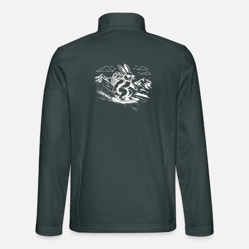 Snowboard Bunny Easter Bunny Cool Easter Vibes Unisex Softshell Jacket
