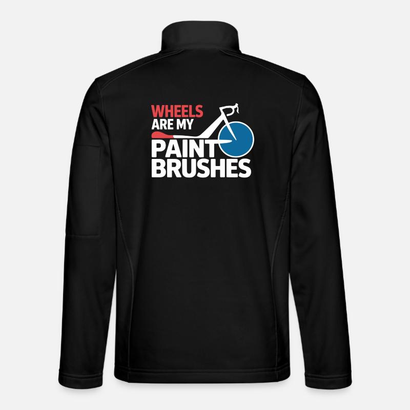 Profesjonell sykkelakrobatikk performancekunst - Unisex softshell-jakke - svart