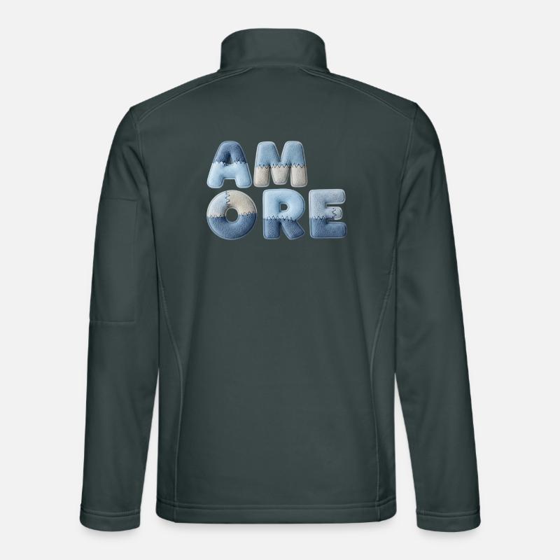 Patchwork Amore romantic gift for partner Unisex Softshell Jacket