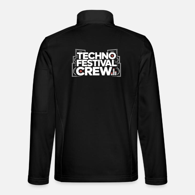 Techno Festival Crew – Techo Party Outfit - Unisex Softshelljacke - Schwarz