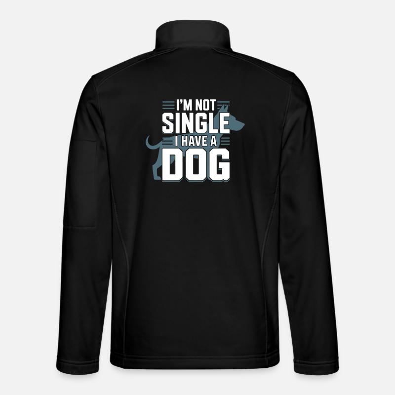 Non sono single – ho un cane - Giacca softshell unisex - nero