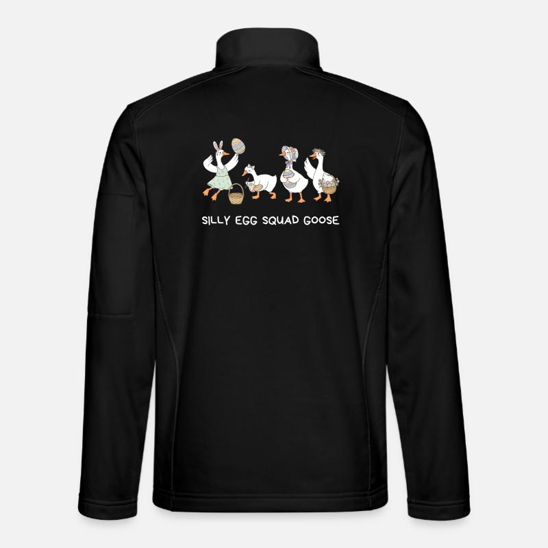 Silly Egg Squad Goose Ostern - Unisex Softshelljacke - Schwarz