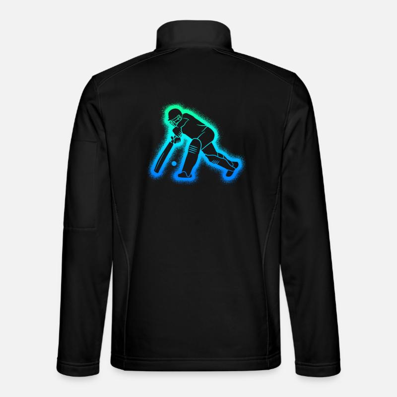 Cricket Boys Kids Men Cricketers - Unisex Softshell Jacket - black