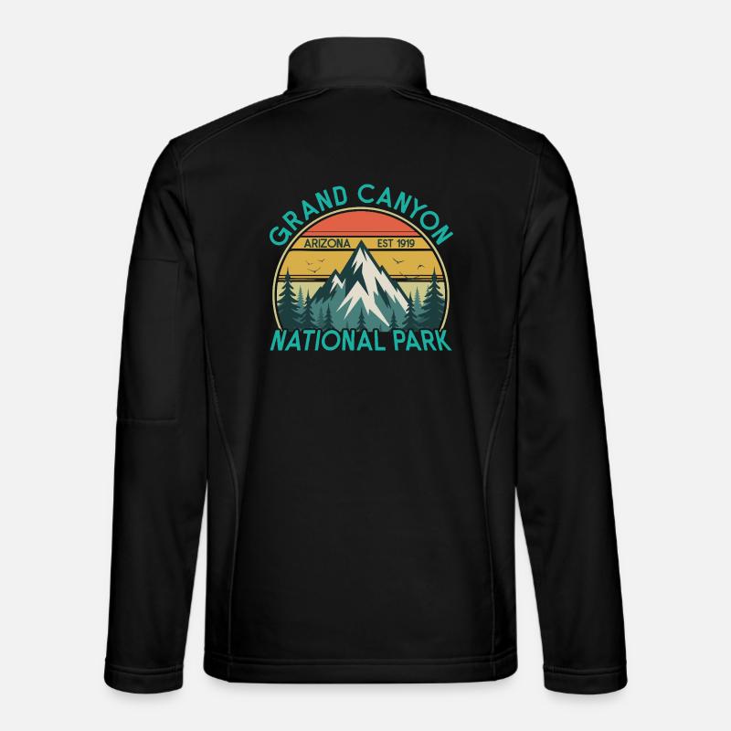 Grand Canyon, Arizona Eget, 1919 Nationalpark - Unisex softshelljakke - sort