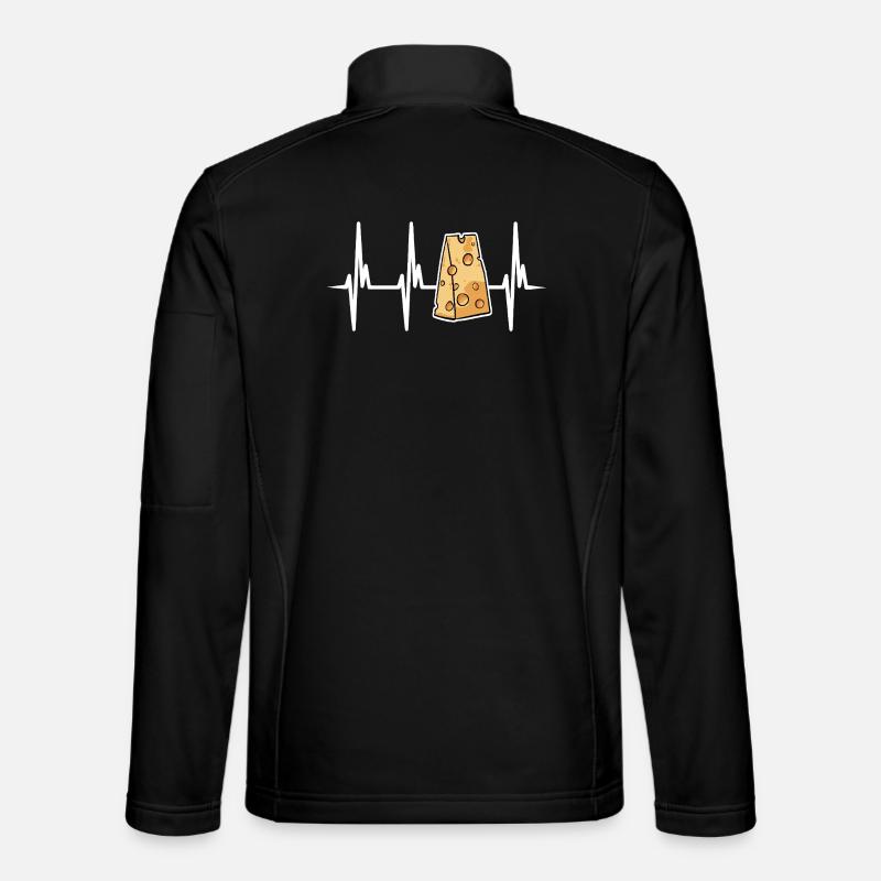 Ich liebe Schweizer Käse - Unisex Softshelljacke - Schwarz