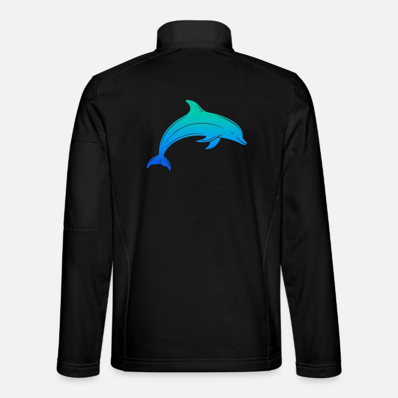 Dolphin Dolphin Boys Men Children Bottlenose dolphin Unisex Softshell Jacket