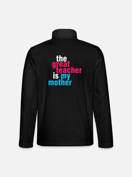 Great Teacher Mom Shirt – Geschenkidee - Unisex Softshelljacke - Schwarz