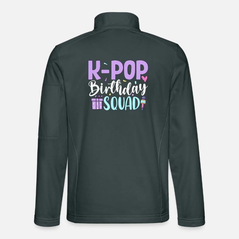 Équipe d’anniversaire K Pop Veste en tissu softshell Unisexe