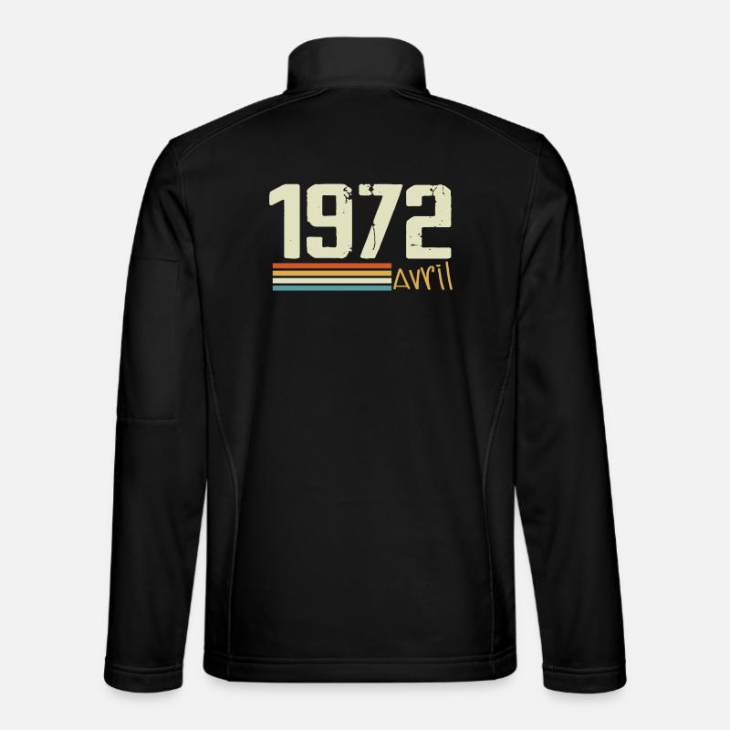 Né en avril 1972 - Veste en tissu softshell Unisexe - noir