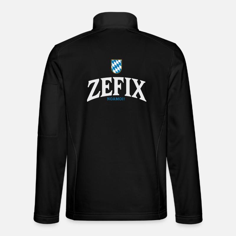 BayernWappen ZEFIX Logo - Unisex Softshelljacke - Schwarz