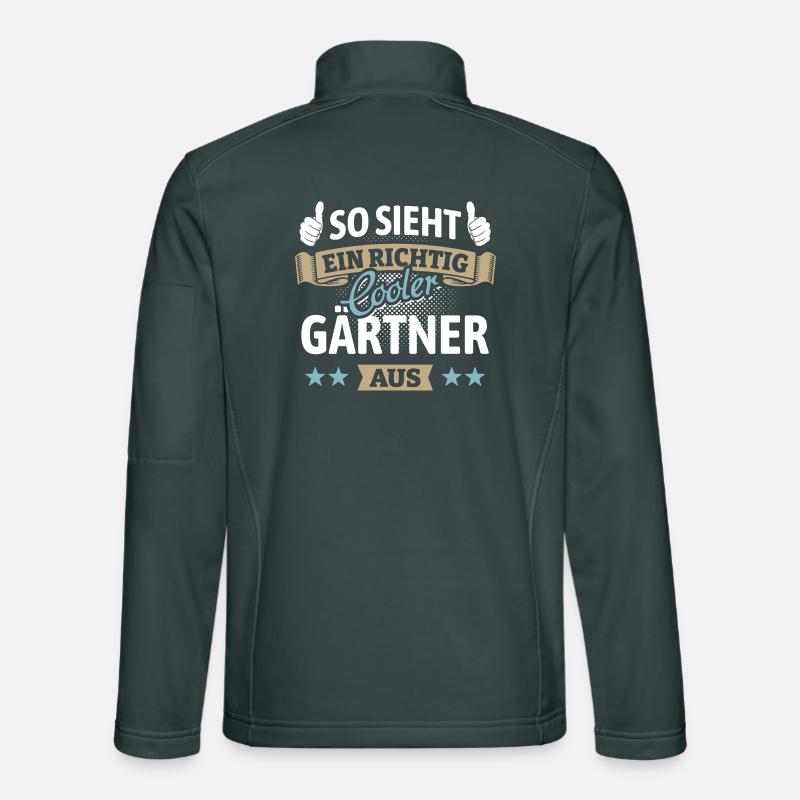 So sieht ein richtig cooler Gärtner aus - Spruch Unisex Softshelljacke