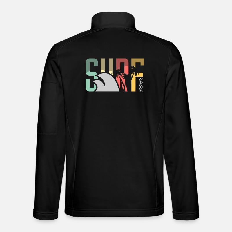 Surf Surfen Surfer - Unisex Softshell Jacket - black