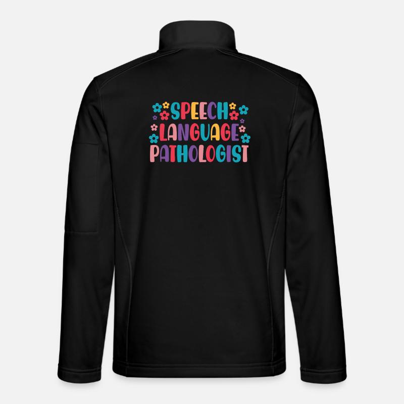 Speech Language Pathologist SLP - Unisex Softshell Jacket - black