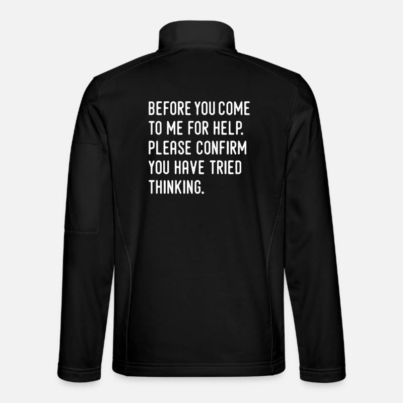 humor - Unisex Softshell Jacket - black
