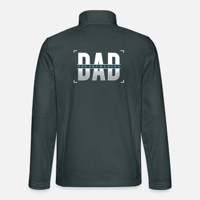 Papa, du bist mein Heldenhemd Unisex Softshelljacke