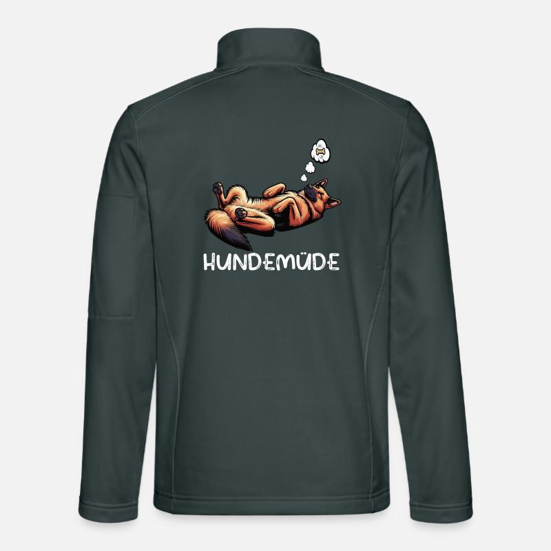 Hundemüde Deutscher Schäferhund Schäferhundhalter Unisex Softshelljacke