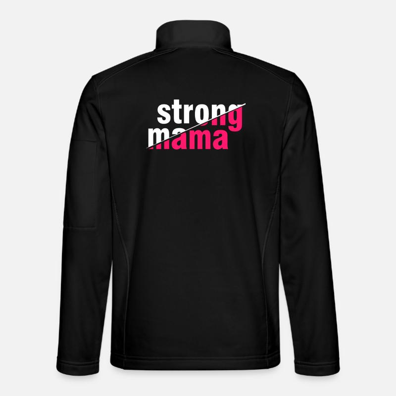 Strong Mama Shirt - Unisex Softshell Jacket - black