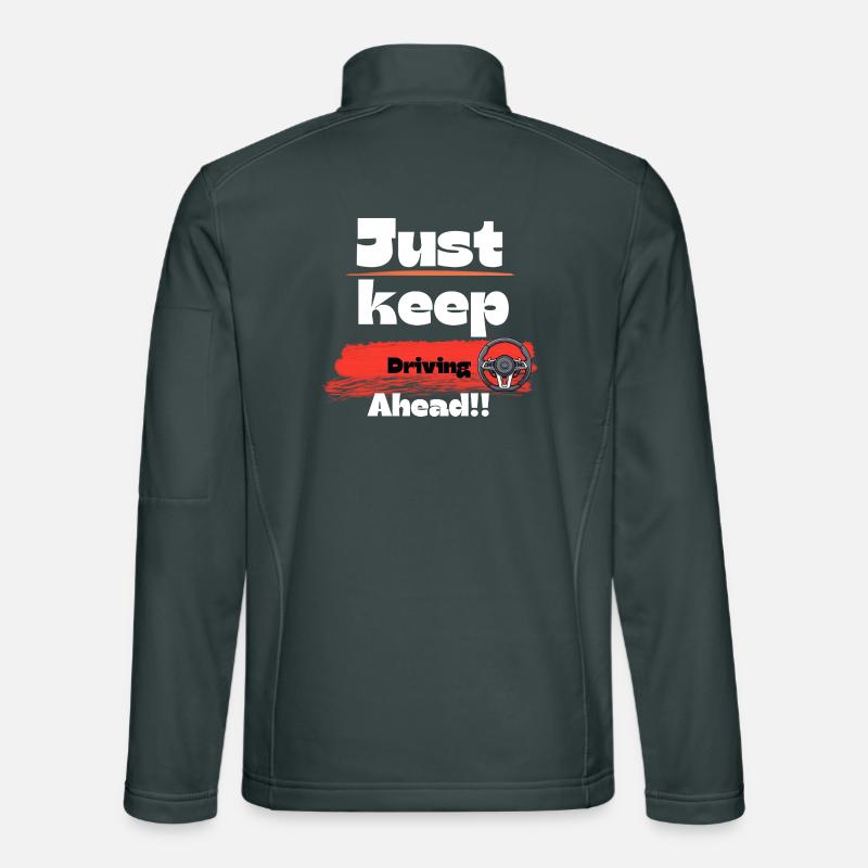 Continue juste à avancer avec un design de t-shirt. Veste en tissu softshell Unisexe