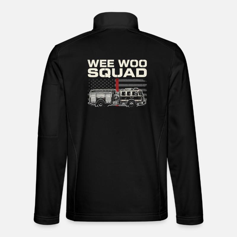 Wee Woo Squad Rettungsdienst Design - Unisex Softshelljacke - Schwarz