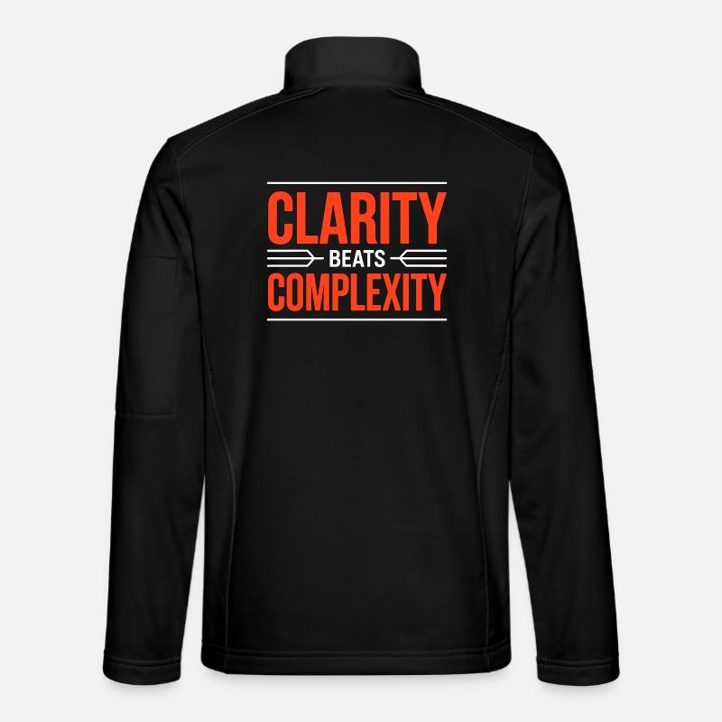 Logo Designer Clarity Beats Creative Designer - Unisex Softshell Jacket - black