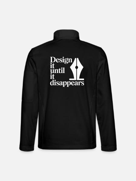 Logo Designer Design It Until It Brand Designer - Unisex Softshell Jacket - black - Back