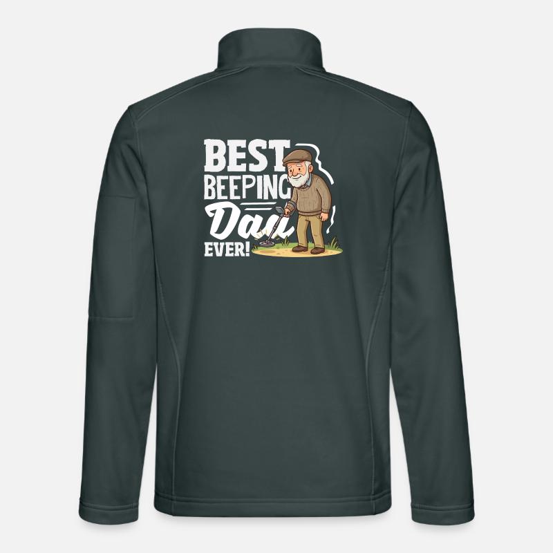 Bester Piepender Papa Sondengänger Spruch Unisex Softshelljacke