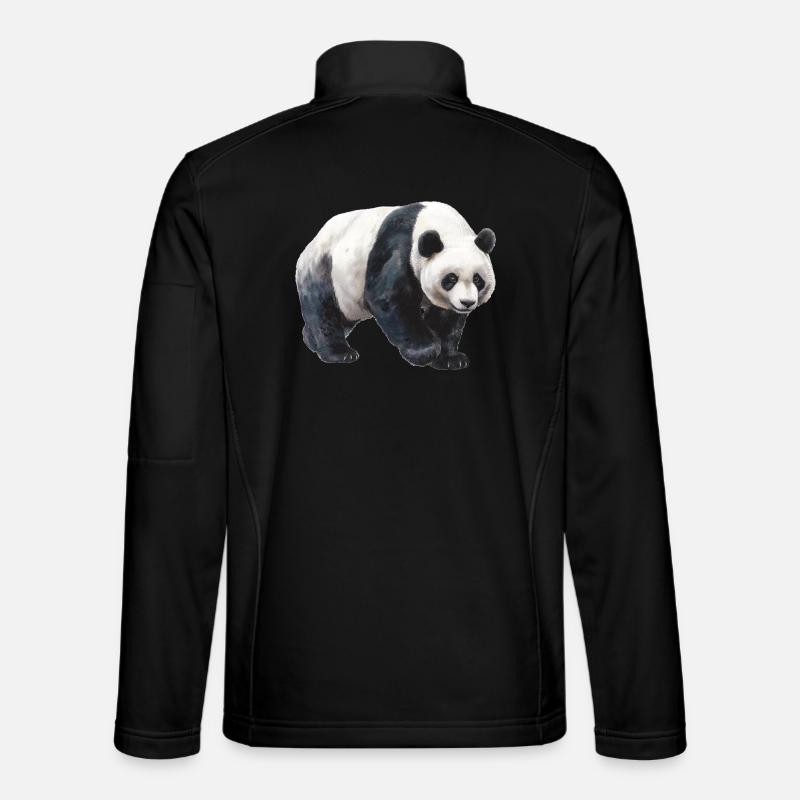 Panda - Unisex Softshell Jacket - black
