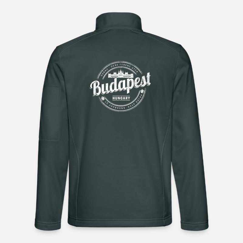 Budapest in Ungarn mit Parlament und Paprika Unisex Softshelljacke