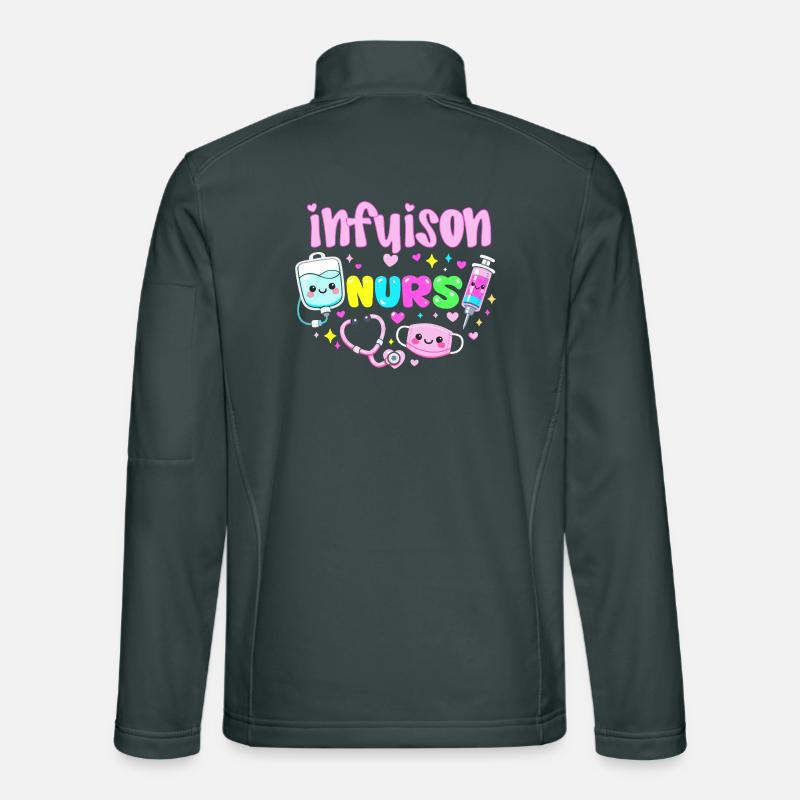 Pflegekraft in Infusion Kawaii Pflegegeschenk Unisex Softshelljacke