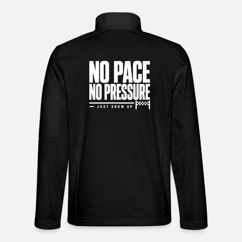 Pas de rythme, pas de pression - Veste en tissu softshell Unisexe - noir