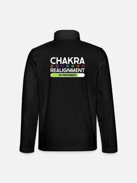 Chakra Alignment - Energy in Flow - Unisex Softshell Jacket - black