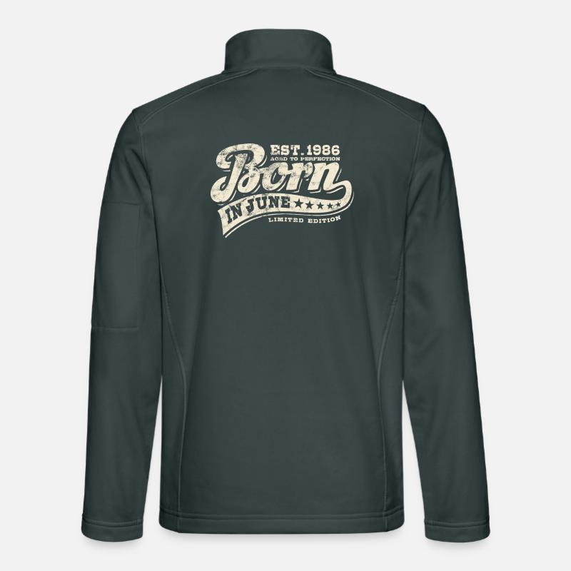 Born in June 1986 - Geburtstag - Geschenk Unisex Softshelljacke